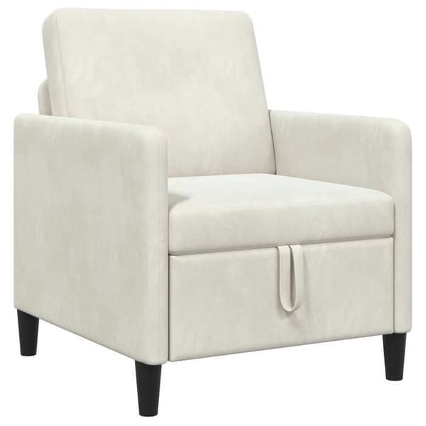 Maison Exclusive - Soffa med förvaring Creme 72 x 78 x 87 cm Polyester