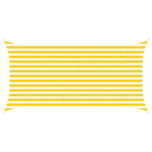 Maison Exclusive - Gul och vit skugga 2 x 4 m 100 % polyester Oxford