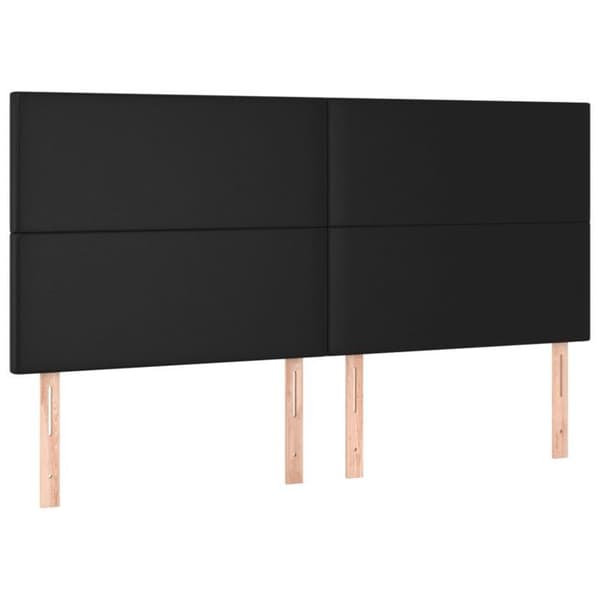 Maison Exclusive - Seng med lameller og madras Sort 180x200 cm Similæder