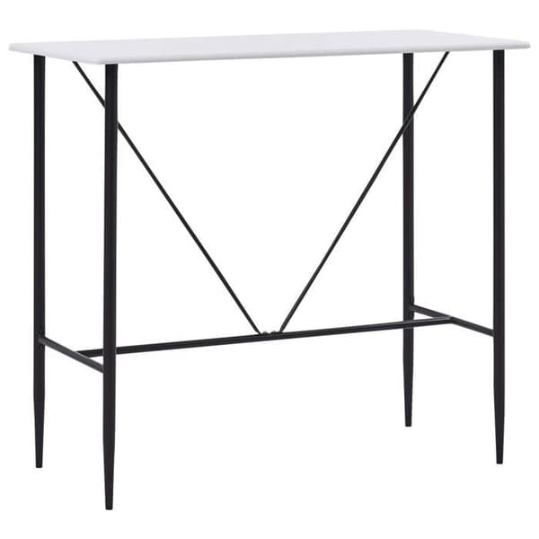 Maison Exclusive - Barbord Vit 120x60x110 cm MDF