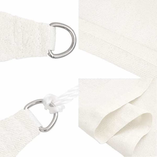 Maison Exclusive - Skuggsegling 160 g/m² Vit 2,5x2,5 m PEHD