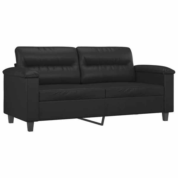 Maison Exclusive - 2-personers Sofa Sort 140 cm Syntetisk Læder