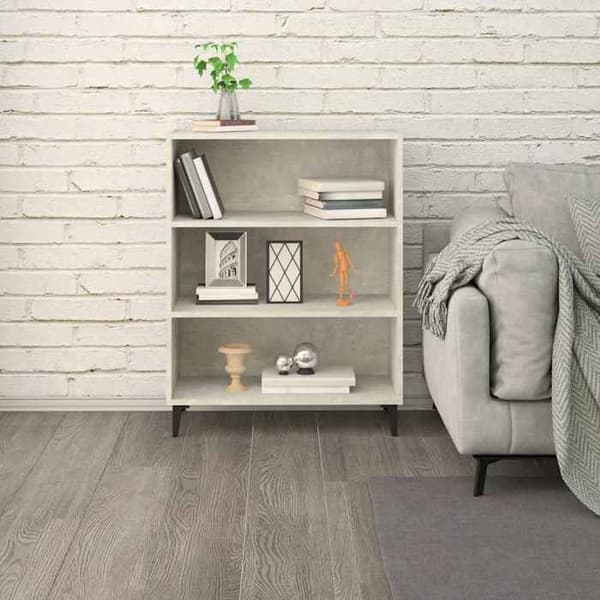 Maison Exclusive - Buffet Grå beton 69,5x32,5x90 cm Ingeniørtræ