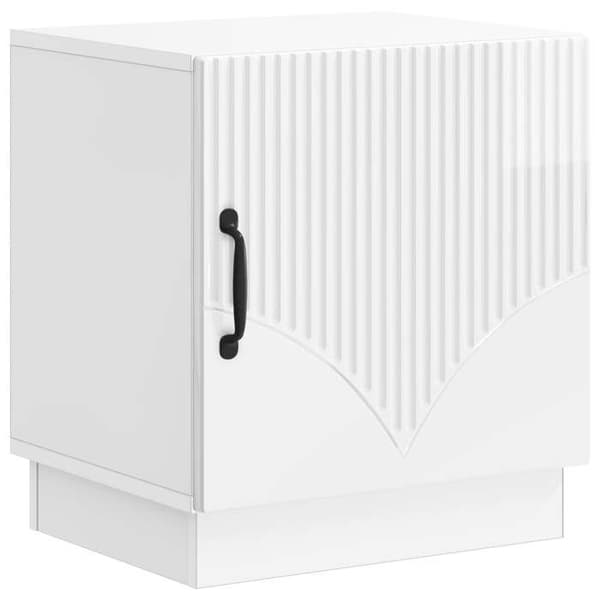 Maison Exclusive - Sängbord 2 st Vit glans 43 x 34,5 x 47 cm