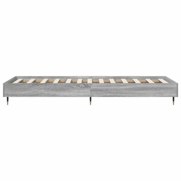 Maison Exclusive - Sängram Sonoma grå 80 x 200 cm Ingenjörsträ