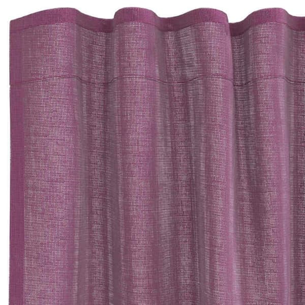 Verho - MAISON EXCLUSIVE - 2 kappaletta - Silmukat - Violetti - 100% polyesteri Violett