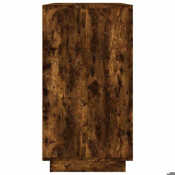 Maison Exclusive - Buffé ek rökig 80x34x75 cm ingenjörsträ