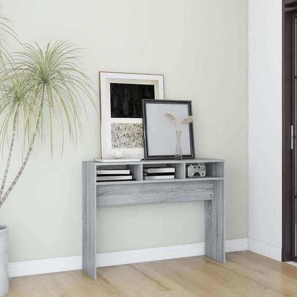 Maison Exclusive - Consolebord Sonoma grå 105x30x80 cm Ingeniørtræ