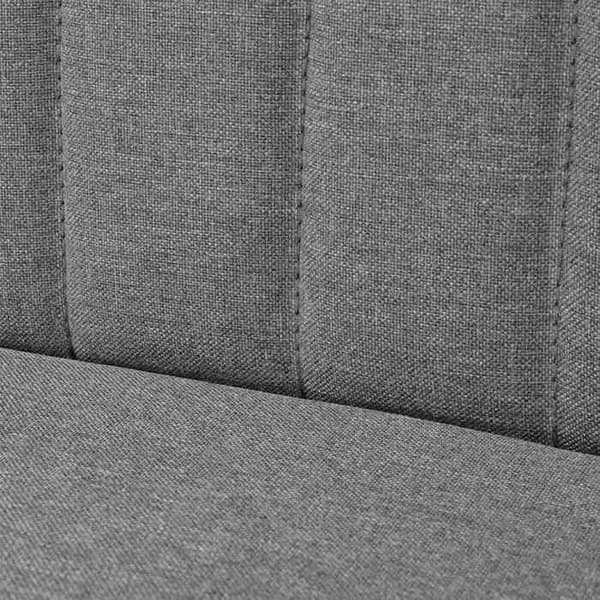 Maison Exclusive - Sofa 117 x 55,5 x 77 cm Lys grå stof ljusgrått