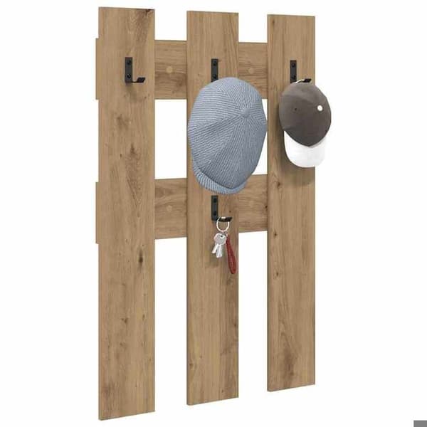 Maison Exclusive - Väggmonterad klädhängare Väggmontering Ek hantverk Ek