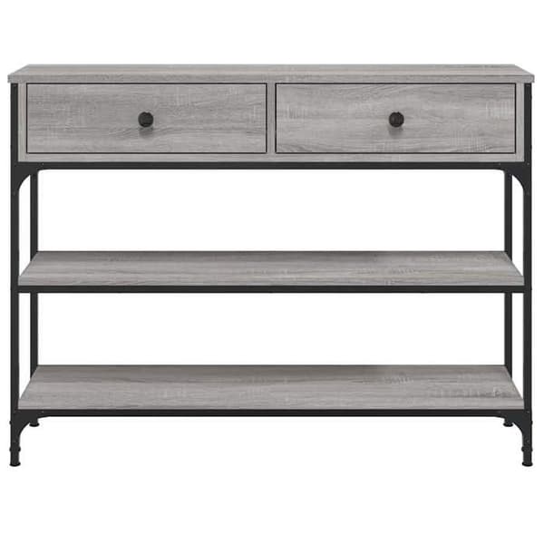Maison Exclusive - Consolebord sonoma grå 100x25x75 cm ingeniørtræ