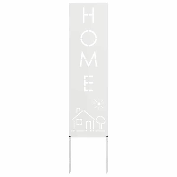 Maison Exclusive - Trädgårdsskyddsskärm Fretwork Vit 32 x 140 cm Vit