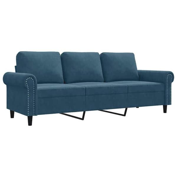 Maison Exclusive - Soffa 3-sits Blå 180 cm Sammet