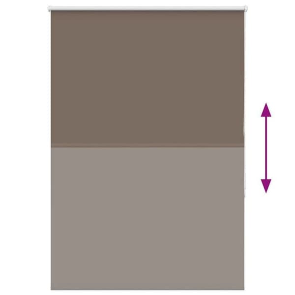 Maison Exclusive - Rullgardin mörkläggande kaffe 100x150cm tygbredd