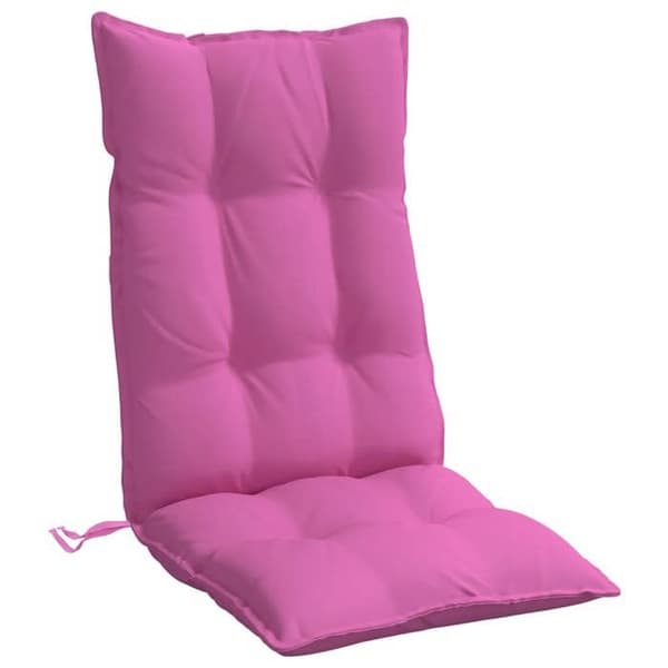Maison Exclusive - Stolar med hög rygg kuddar set om 6 rosa oxfordtyg