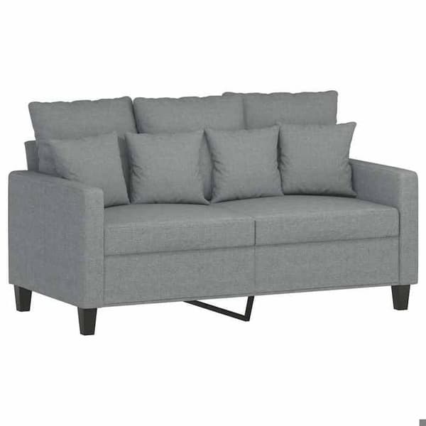 Maison Exclusive - Vaaleanharmaa 2-paikkainen sohva 120 cm Kangas