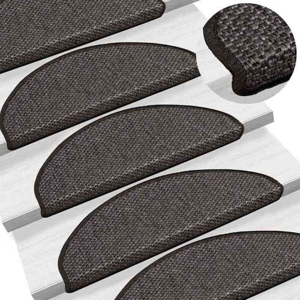 Maison Exclusive - Självhäftande trappmattor 30 st 65x21x4 cm antracit