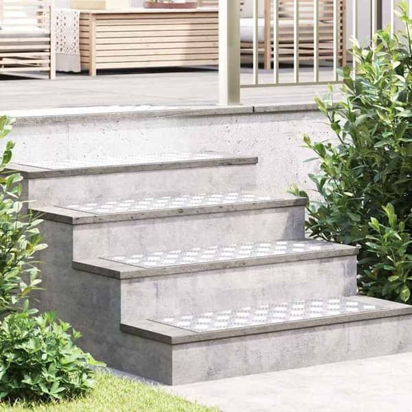 Maison Exclusive - Nez de marche 2 pc 80 x 30 cm Silver Aluminium Rektangulär