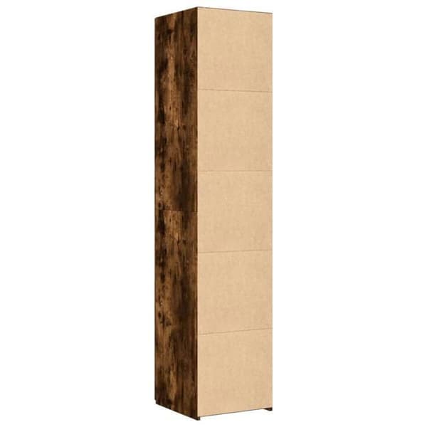 Maison Exclusive - Buffé hög ek rökt 40x42,5x185 cm ingenjörsträ