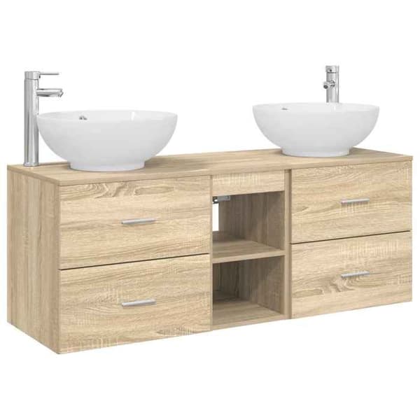 Maison Exclusive - 3-delars badrumsinredning Sonoma-ek