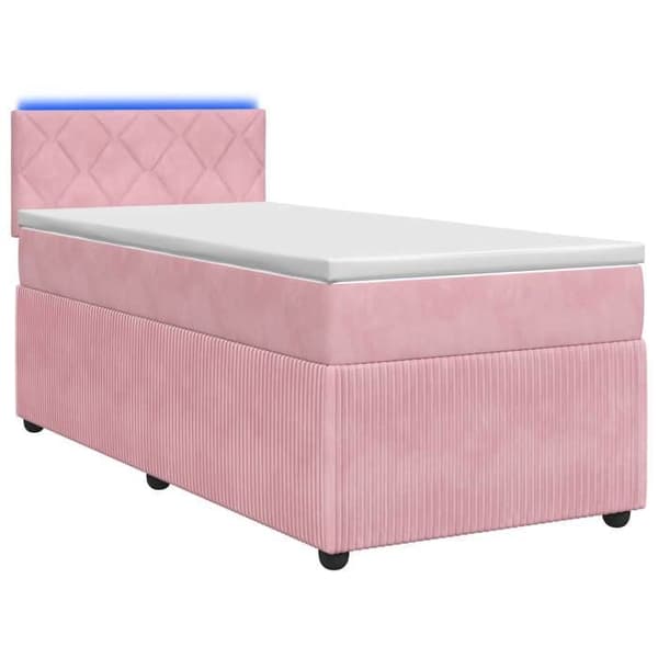 Maison Exclusive - Boxspring-sänky Rose patjalla 100 x 200 cm Sametti