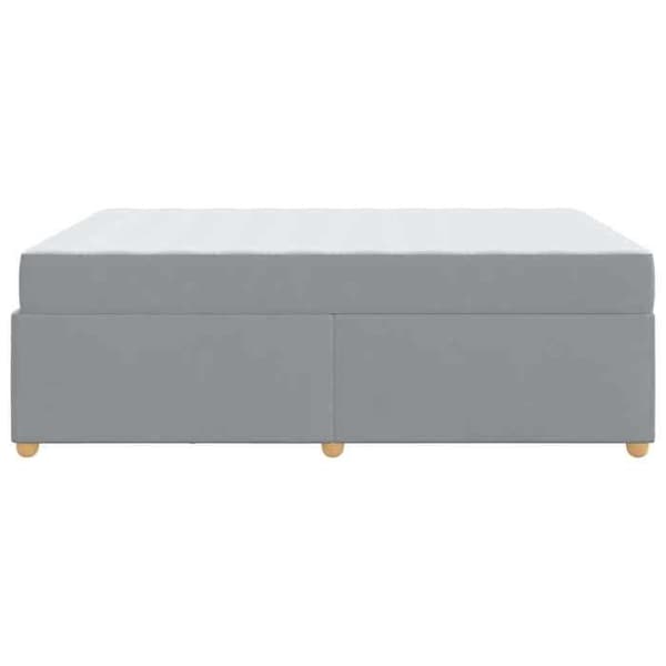 Maison Exclusive - Sängram med madrass Ljusgrå 160 x 200 cm tyg Ljusgrått