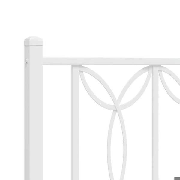 Hovedgærde - EKSKLUSIV HUS - 193 cm - Metal - Hvid - Klassisk design Vit