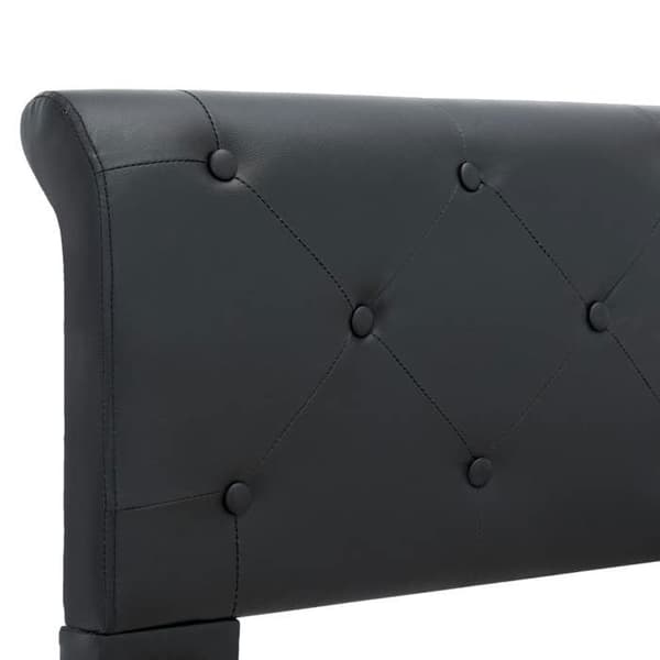 Maison Exclusive - Sengestel i sort kunstlæder 100 x 200 cm Svart