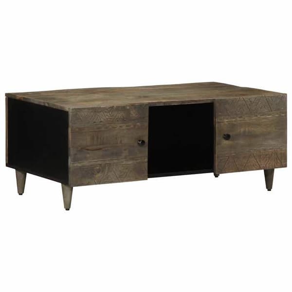 Maison Exclusive - Vaalea harmaa sohvapöytä 100x54x40 cm mangopuusta