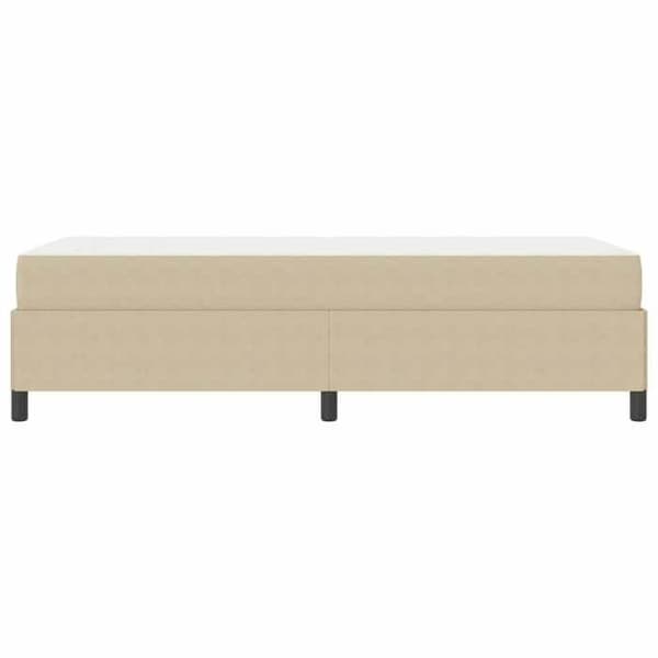 Maison Exclusive - Sängram med madrass Grå Grön Ljus 80 x 200 cm tyg