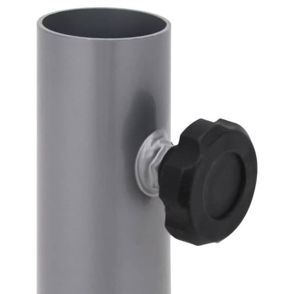 Maison Exclusive - Parasolbas för mast Ø32/34/38 mm silverfärgad stål Silver