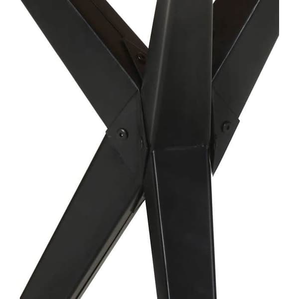 Matbord - EXKLUSIV HEM - 120x60x76 cm - Massivt akacia - Pulverlackerade ben i stål - Rektangulär