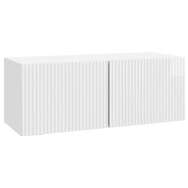 Maison Exclusive - Väggmonterad TV-möbel 78,5 x 31 x 30 cm Blank vit