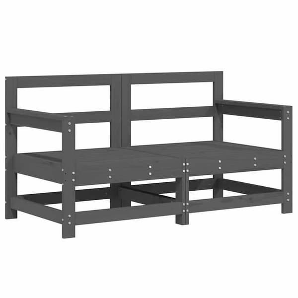 Havemøbler - Eksklusivt hus 6 stk - Grå - Massivt fyrretræ - Modulerbart