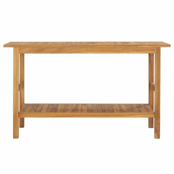 Maison Exclusive - Badeværelsesmøbel i solid teaktræ 132x45x75 cm