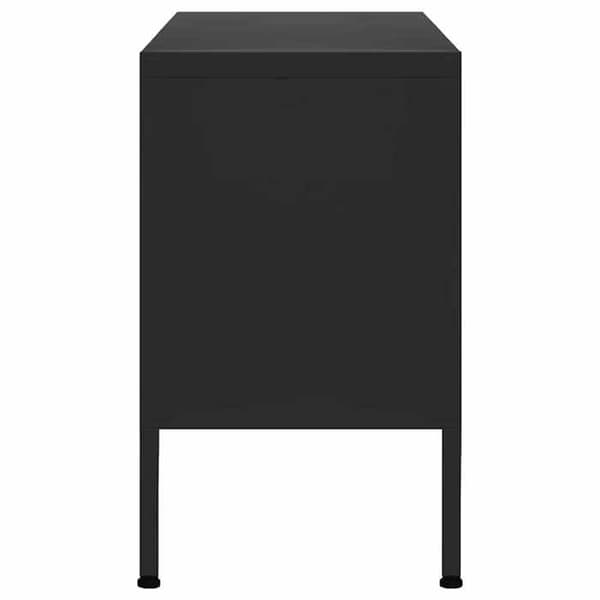 Maison Exclusive - TV Møbel Sort 105x35x50 cm Stål Svart