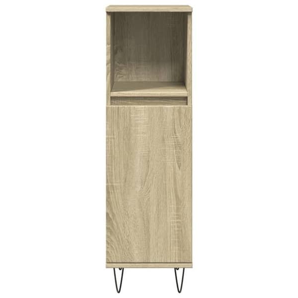 Maison Exclusive - Badrumsskåp ek sonoma 30x30x100 cm