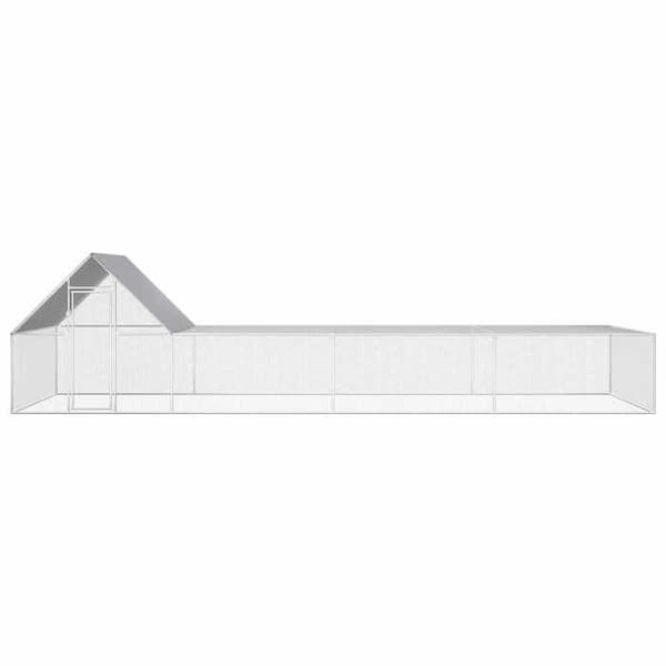 Maison Exclusive - Kanala 8 x 2 x 2 m Galvanoitu teräs Silver