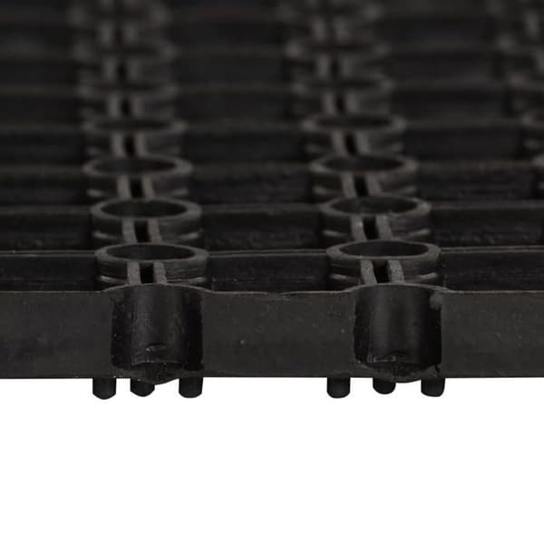 Maison Exclusive - Gummimåtte 22 mm 100 x 150 cm Svart