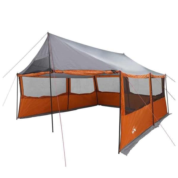 Maison Exclusive - Harmaa ja oranssi perheteltta 450 x 400 x 265 cm