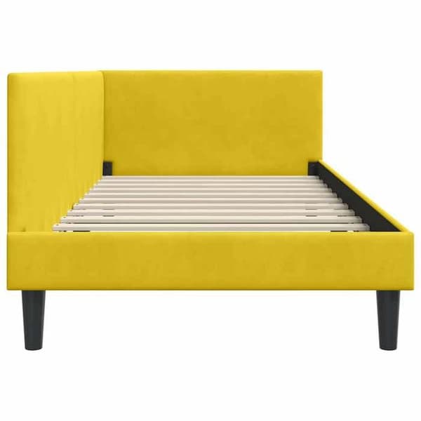 Maison Exclusive - Gul Vinkel Seng 100 cm x 200 cm Velour