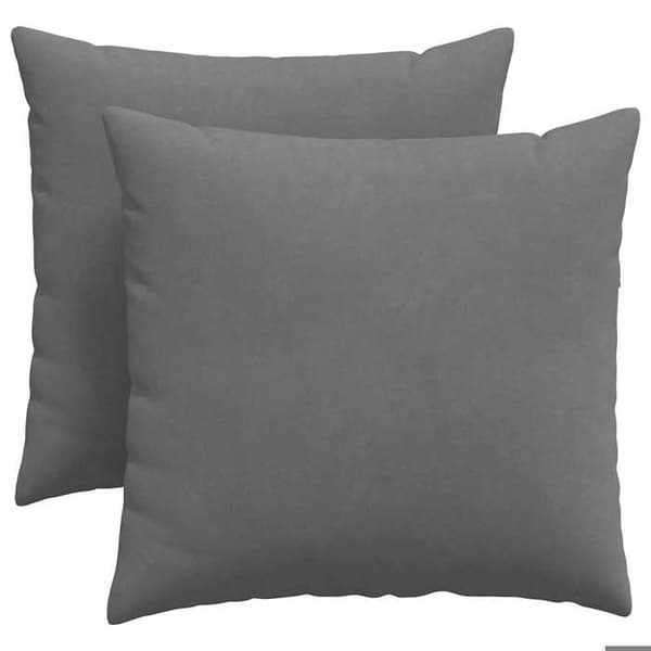Maison Exclusive - Soffkuddar 2 st tyg Mörkgrå 45 x 45 cm