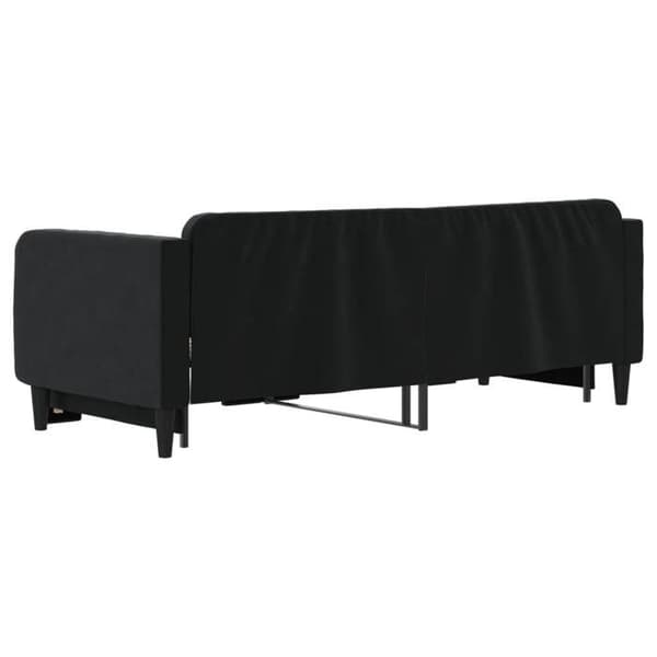 Maison Exclusive - Sovesofa med udtræk uden madras sort 90x200 cm