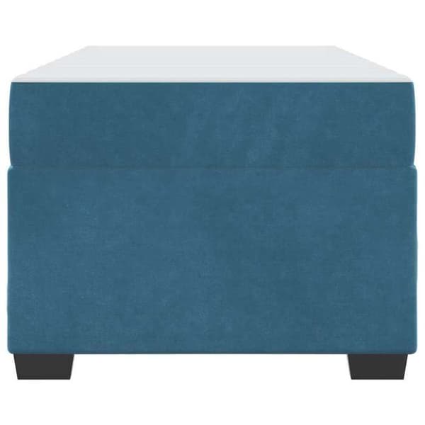 Maison Exclusive - Sängram med madrass Mörkblå 100 x 200 cm tyg