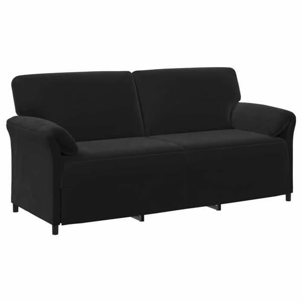 Maison Exclusive - Sofa 3 pladser Sort 198 x 83 x 95 cm Velour