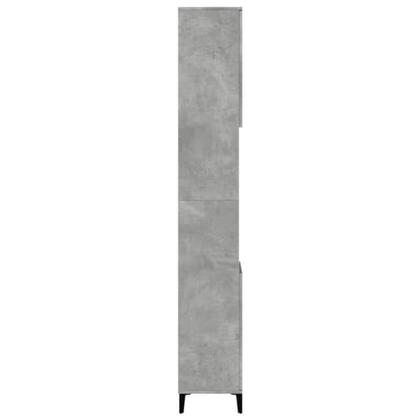 Maison Exclusive - Badeværelsesskab grå beton 30x30x190 cm