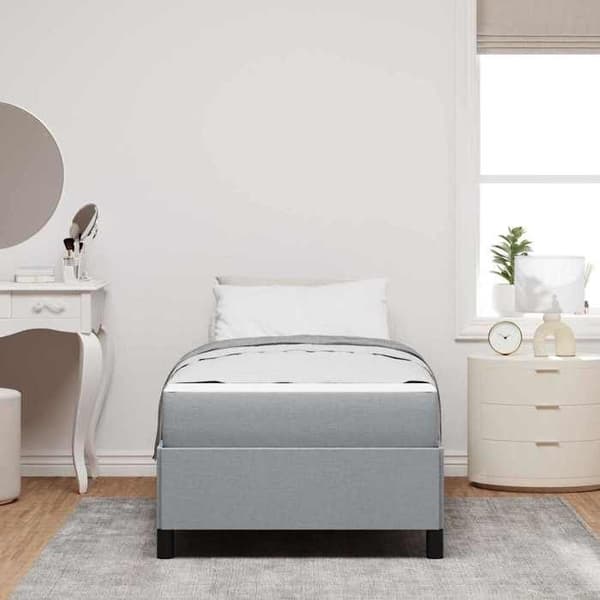 Maison Exclusive - Vaaleanharmaa jousipatja 80 x 200 cm kangas Ljusgrått