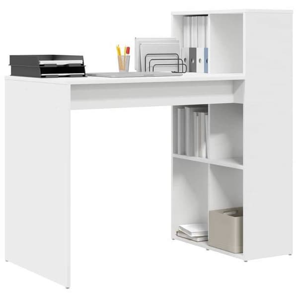 Kontor - EXKLUSIV HEM - 108 x 55 x 103,5 cm - Vit - Ingenjörsträ - Modern design Vit