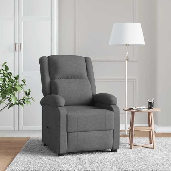 Maison Exclusive - Tummanharmaa kangas nojatuoli