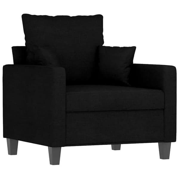 Maison Exclusive - Musta nojatuoli 60 cm kangasta